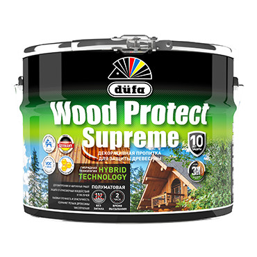WOOD PROTECT Supreme, сибирская лиственница 9л "Dufa" Пропитка